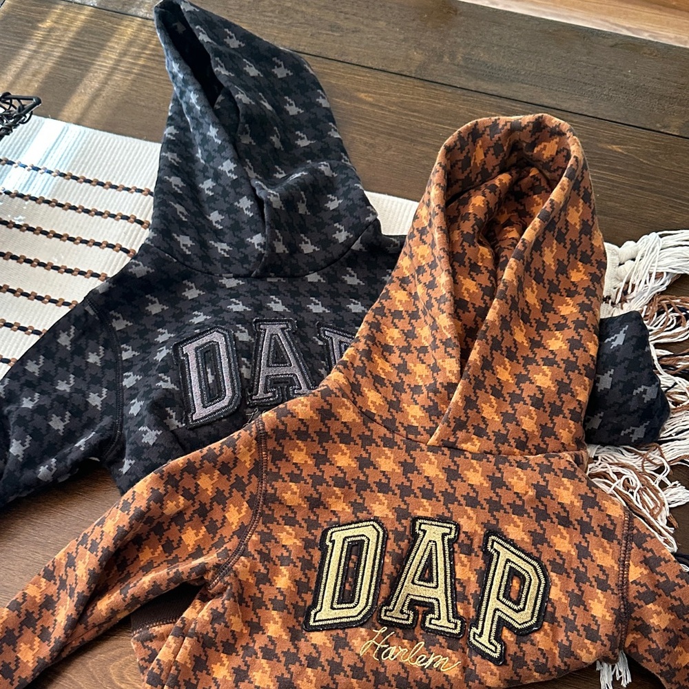 Gap Tooddler DAP Harlem Houndstooth Hoodies - set of 2
